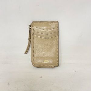 HOBO Tan Key Ring Leather Card Wallet
